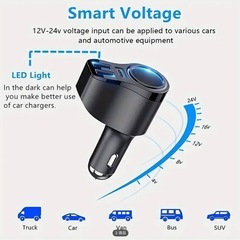 USB車載プラグアダプターの画像