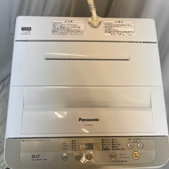 Panasonic2017年製　洗濯機　6.0kg NA-F60B10の画像