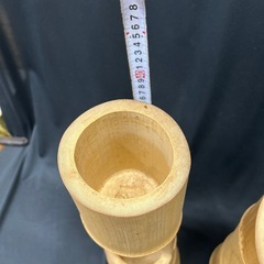 11159😸 花器 竹製花器 竹製花入れの画像