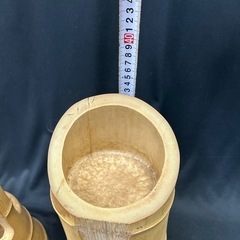 11159😸 花器 竹製花器 竹製花入れの画像