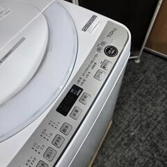 9812‼️関西エリア配送設置可🙌‼️最新2023年製✨穴なし洗濯槽でカビブロック✨SHARP 7kg 洗濯機の画像