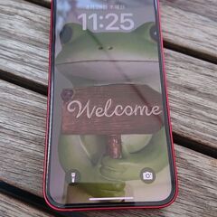 8/30 11時にららぽーと横浜かゆめが丘ソラトスで　Apple純正レザーケース付き　美品　SIMフリー　iPhone13mini 128GB Red 本体のみの画像