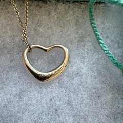 TIFFANYオープンハートネックレス22mmの画像