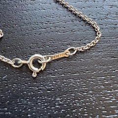 TIFFANYオープンハートネックレス22mmの画像