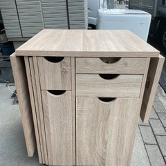 f●■【無料/0円】ミシン台 作業台 デスク 伸縮 折りたたみ コンパクト スリム  【LOWYA】の画像