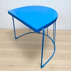 希少 廃盤 IKEA イケア TRANARO スツール サイドテーブル ブルー 中古品販売の画像