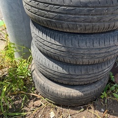 155/65R13 4本 鉄ホイール付き