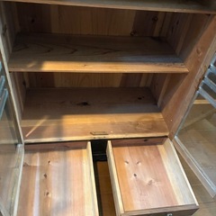 ◆古家具◆キャビネット 食器棚 飾り棚 書棚◆アンティーク 昭和レトロ 大正モダン◆の画像