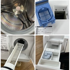 R238 ☀️ ジモティー限定特別価格！ SHARP ドラム式洗濯乾燥機 (洗濯：7㎏ 乾燥：3.5㎏) 21年製 ES-S7F ⭐ 動作確認済 ⭐ クリーニング済の画像