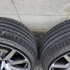 R35GT-R  中期純正ホイール　タイヤはほぼ新品。引き取り限定の画像