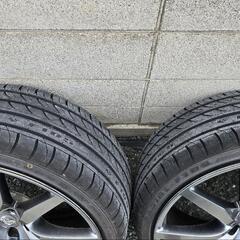 R35GT-R  中期純正ホイール　タイヤはほぼ新品。引き取り限定の画像