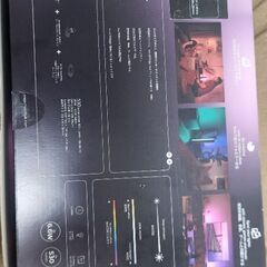 【未使用・開封のみ】間接照明_Philips Hue Play Light Bar スターターセット（ブラック2本）の画像