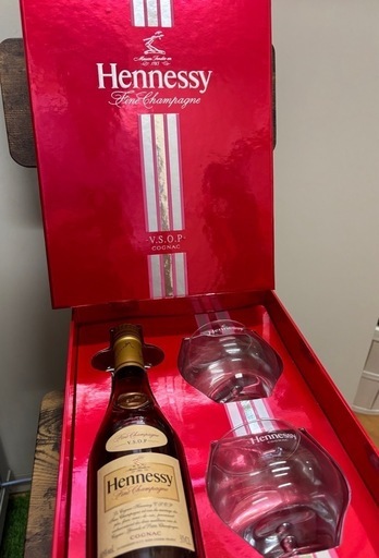 未開封品】Hennessy VSOP グラス2つセット 350ml 新品未開栓】ヘネシー