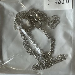 ネックレス💍 新品・未開封❗️ パール付き シルバーネックレス アクセサリー ヴィンテージ オシャレ シルバーの画像