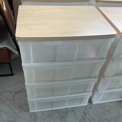 天板木製収納ケース② 4段　中古　1個1500円の画像