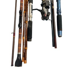 ●【まとめて】釣り道具　釣竿　リール　Olympic Daiwa ヘラ竿　等の画像