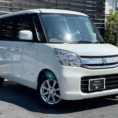 安心の総額表示！車検満たん★スズキスペーシアターボ4WDバックモニター全方位モニター★スライドドアBluetoothナビTVハイブリッド！クルーズコントロール★シートヒーターの画像