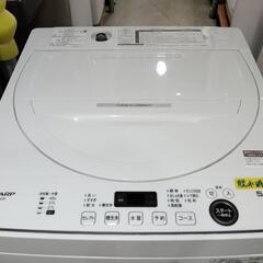 配送可【シャープ】5.5kgK洗濯機★2021年製　分解クリーニング済み/6ヶ月保証付き【管理番号12808】佐の画像