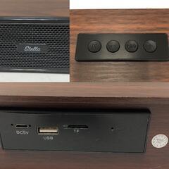 ☆【動作確認済】木目調 スピーカー Stella ブラウン 中古(NF250828)546-98の画像