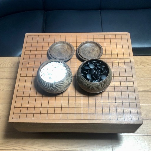 【販売済』囲碁セット　碁盤+ 碁石
