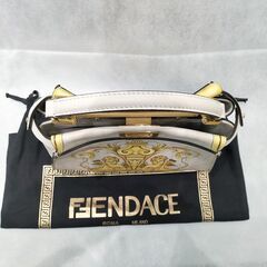 【FENDI×VERSACE】フェンディ×ヴェルサーチ　レザー　ミニピーカブー　２wayバッグの画像