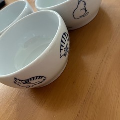 猫の模様　深皿の画像