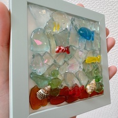 シーグラスアートの画像