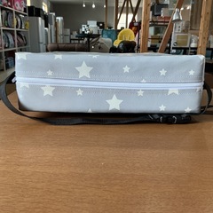 高さ調節クッション❗️ こども用👶お食事クッション星柄⭐️グレースターベビーキッズ座布団ベビーチェアキッズチェアグレー•白の画像