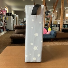 高さ調節クッション❗️ こども用👶お食事クッション星柄⭐️グレースターベビーキッズ座布団ベビーチェアキッズチェアグレー•白の画像