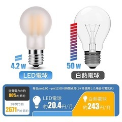 新品！DSLeben LED電球 口金直径17mm 広配光 50W形相当 電球色 ミニランプ形電球 省エネ 断熱材施工器具対応 調光器非対応 台所 リビング ダイニング 4個入の画像