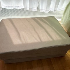 【美品】三つ折りマットレス　シングル　ボンネスコイル　厚み10cmの画像