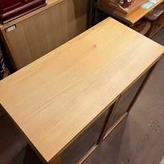 【武蔵小山店】MUJI 無印良品 木製キャビネット ガラス扉 オーク材突板 収納 の画像