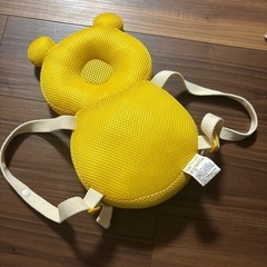 転倒防止クッション　ベビーヘッドガード　くまのプーさん　赤ちゃん用　メッシュの画像