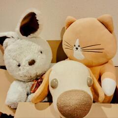 ぬいぐるみ うさぎ いぬ ねこ 3つセットの画像