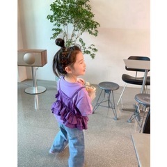 韓国子供服 Tシャツ ビスチェ 2枚セットの画像