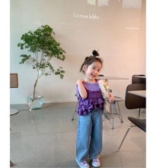 韓国子供服 Tシャツ ビスチェ 2枚セットの画像