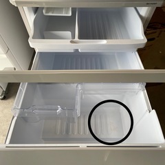 天)SHARP ノンフロン冷凍 冷蔵庫　SJ-W352E-Sの画像