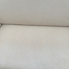 【美品】ソファ　アイボリー　ファブリック　2人掛けの画像