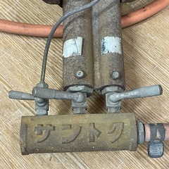 42【サントク ガスコンロ】LPガス用 鋳物コンロ ガスホース の画像