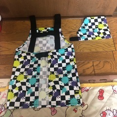幼児用 エプロンセット スプラトゥーンの画像