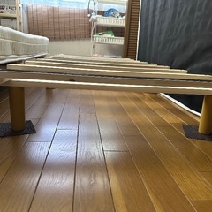 マットレス付きシングルベットの画像