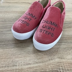 ベアロ　赤　スリッポンスニーカー　22.5㎝の画像