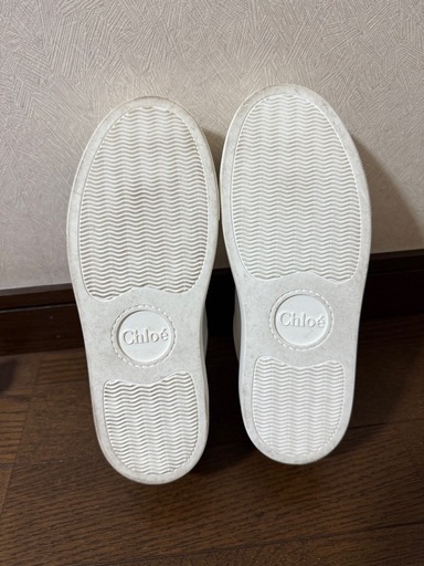 【美品】Chloé クロエ ホワイト スニーカー シューズ 靴 ロゴ