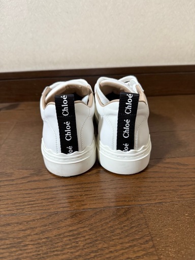 【美品】Chloé クロエ ホワイト スニーカー シューズ 靴 ロゴ