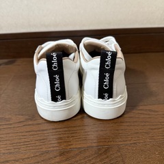 【美品】Chloé クロエ ホワイト スニーカー シューズ 靴 ロゴの画像