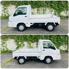 スバルサンバー トラック、4WD5速マニュアル　エアコンパワステ付き　10万キロ　の画像