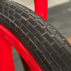 赤色の一輪車/20インチの画像