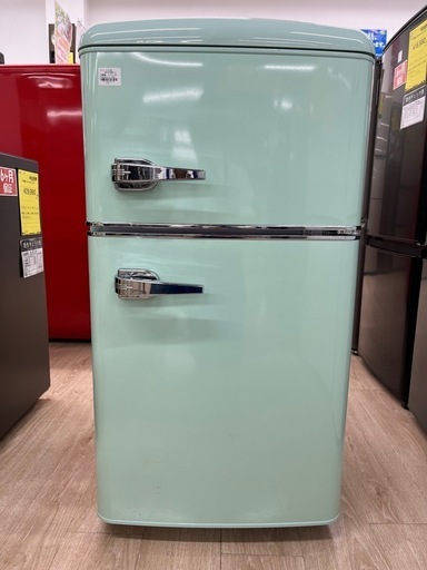 【ジャングルジャングル岸和田和泉インター店】冷蔵庫 アイリスオーヤマ PRR-082D-LG 2024年製 81L 高年式 レトロ風 