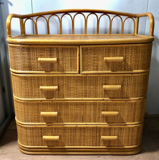 かわいい〜✨　ラタンチェスト　藤家具　大きいサイズ♪