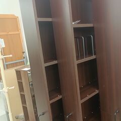 ★リユースのサカイ千葉中央店★ スライド本棚 ブラウン H179×D44×W64 クリーニング済み TC4389　SAKAI家具の画像